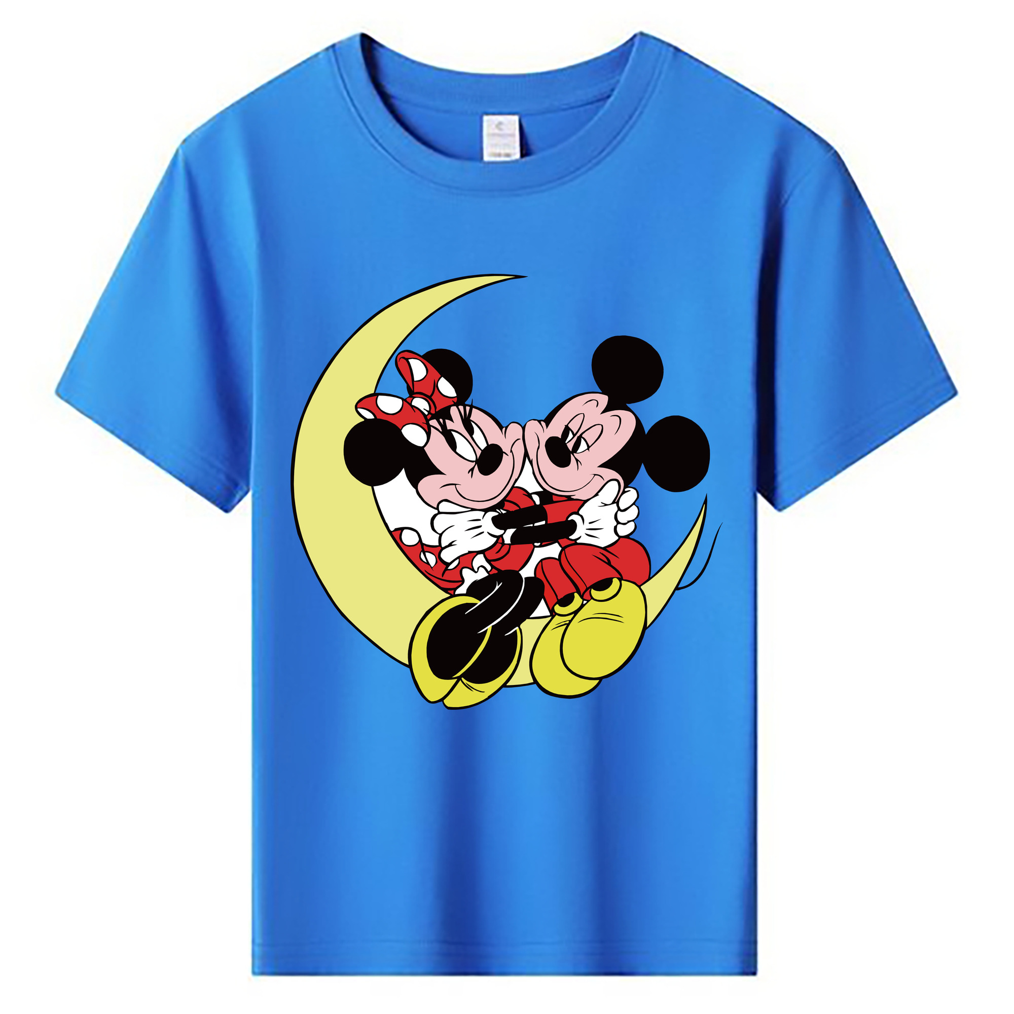ミッキーマウス Mickey Mouse 綿100％キッズTシャツ（フロントプリント）